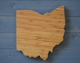 Ohio, Ohio Decor, Ohio State Cutting Board, Ohio State, Ohio State Shape, Home Decor, Kitchen Decor