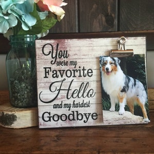 AMZCOOL You were My Favorite Picture Frame Photo Display Dog Memorial Gift for Loss of Dog AMZCOOL You were My Favorite Picture Frame Photo Display Dog Memorial Gift for Loss of Dog