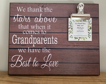 Gift For Grandparents, New Grandparents Gift, We Thank The Stars Above, Christmas Gift, Gift From Grandchildren