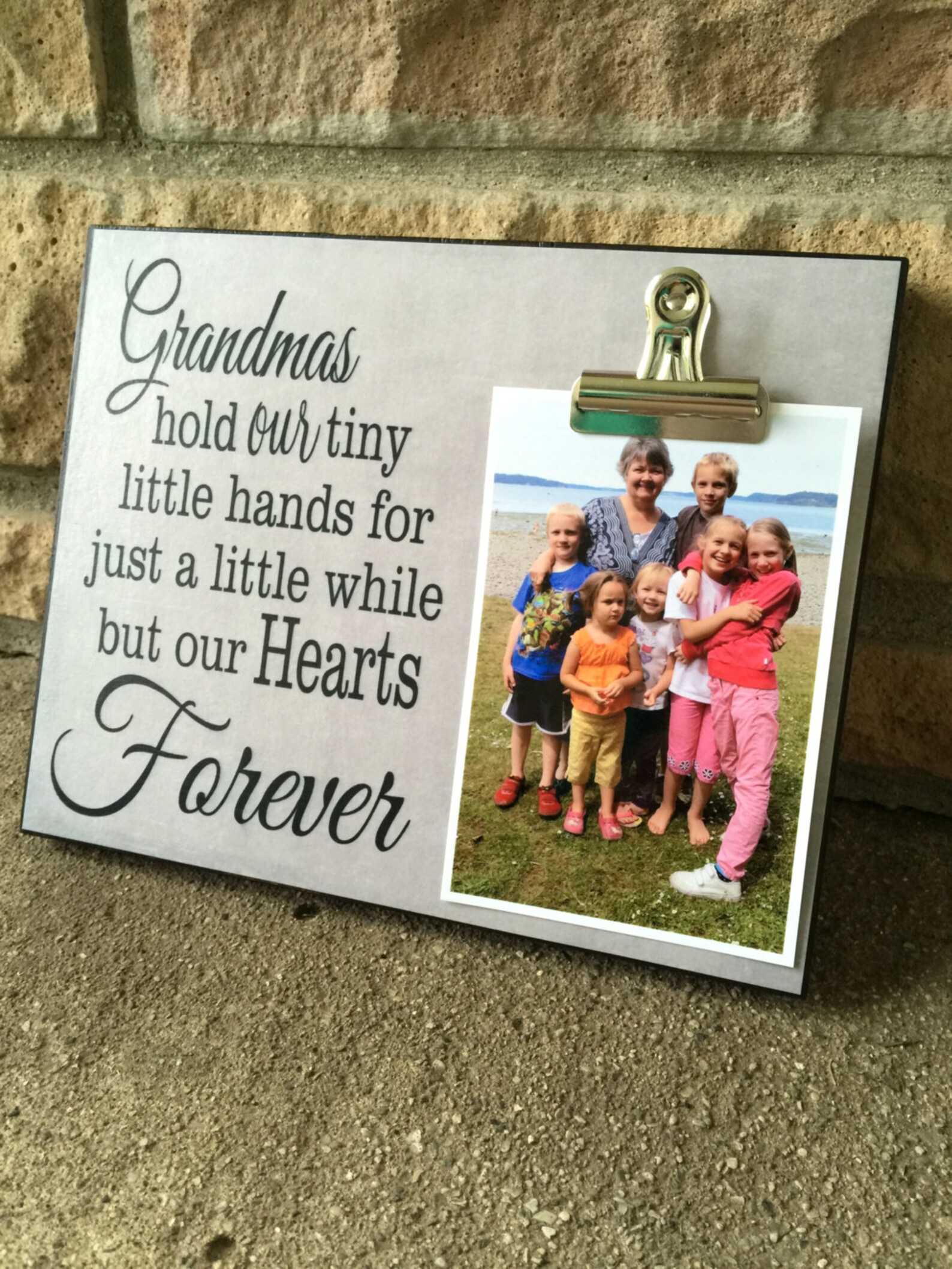 Grandparents Picture Frame Gift Grandmas Hold Our Tiny Little Etsy
