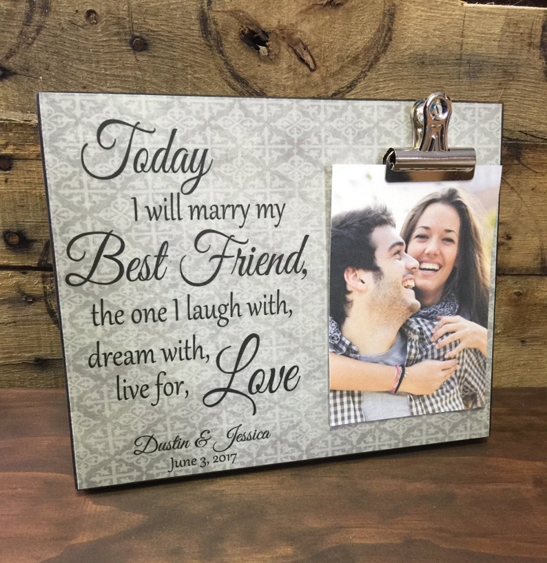 Wedding Gift Bride & Groom Gift Personalized Picture Frame Etsy