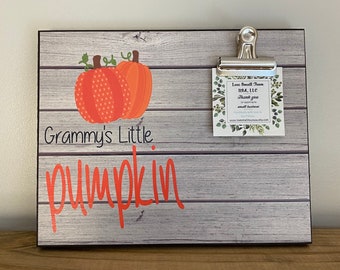 Personalized Picture Frame, Fall Picture Frame, Little Pumpkin, Picture Frame For Kids, Photo Frame, Grandparents Gift