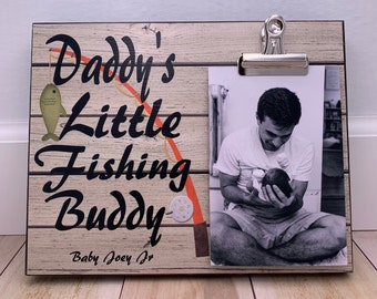 Pregnancy Announcement, Daddy's Little Fishing Buddy, Christmas Gift, New Dad Gift, Father's Day, Pregnancy Reveal For Dad