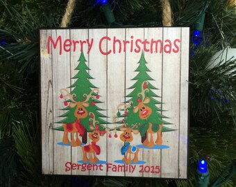 Personalized Christmas Ornament, Family Gift, Grandparents Gift, Christmas Gift