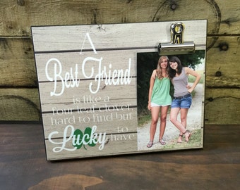 Personalized Photo Frame For Best Friend, Friendship Gift, Bridesmaid Gift, Christmas Gift, A Friend Is Like...