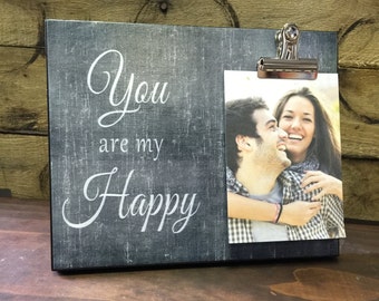 You Are My Happy, Valentine's Day Gift, Couples Gift, Birthday Gift, Christmas Gift
