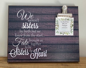 Gift For Sister, Gift For Best Friend, We Weren't Sisters By Birth, Wedding Gift, Bridesmaid Gift, Friendship Gift