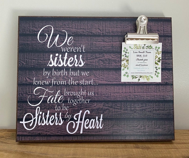 Gift For Sister, Gift For Best Friend, We Weren't Sisters By Birth, Wedding Gift, Bridesmaid Gift, Friendship Gift image 1