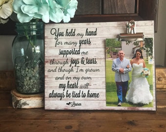 Personalized Wedding Gift, You Held My Hand For Many Years, Gift For Father Of The Bride, Wedding Ideas, Wedding Gift, Custom Wedding Gift