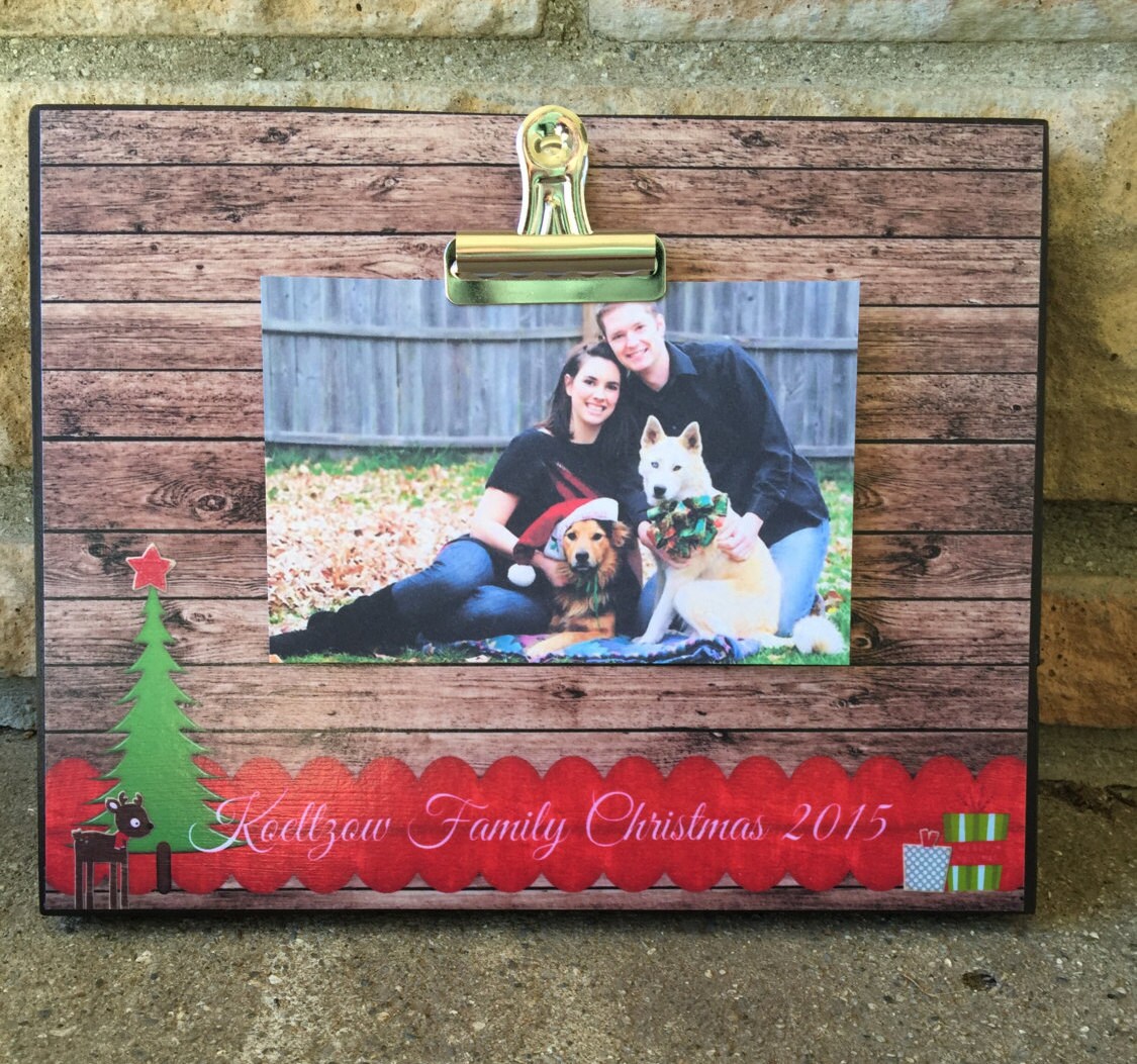 Personalized Christmas Picture Frame Family Christmas Frame Etsy