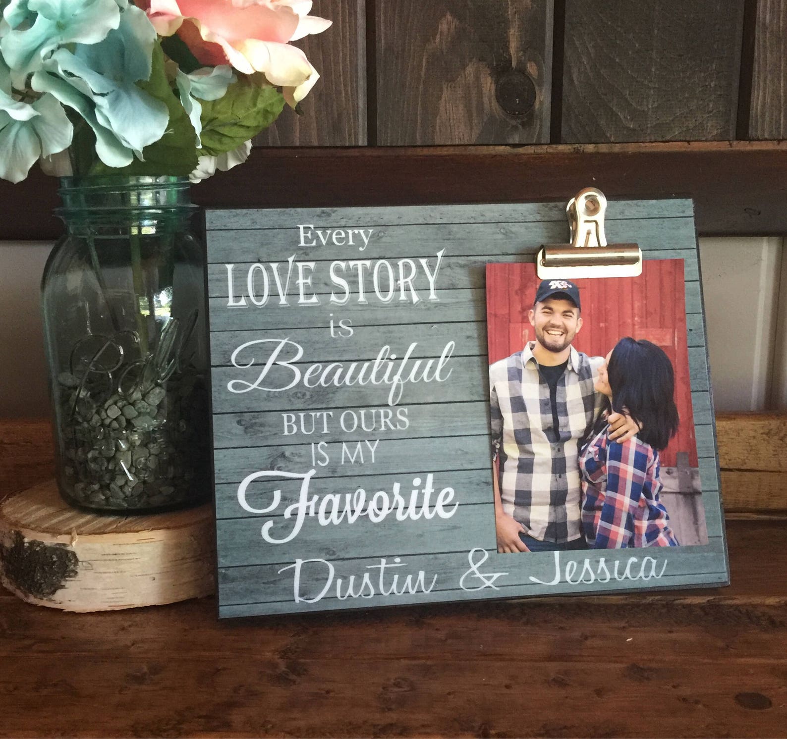 Personalized Picture Frame Wedding Gift Anniversary Gift Etsy
