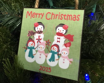 Personalized Christmas Ornament, Family Gift, Grandparents Gift, Christmas Gift