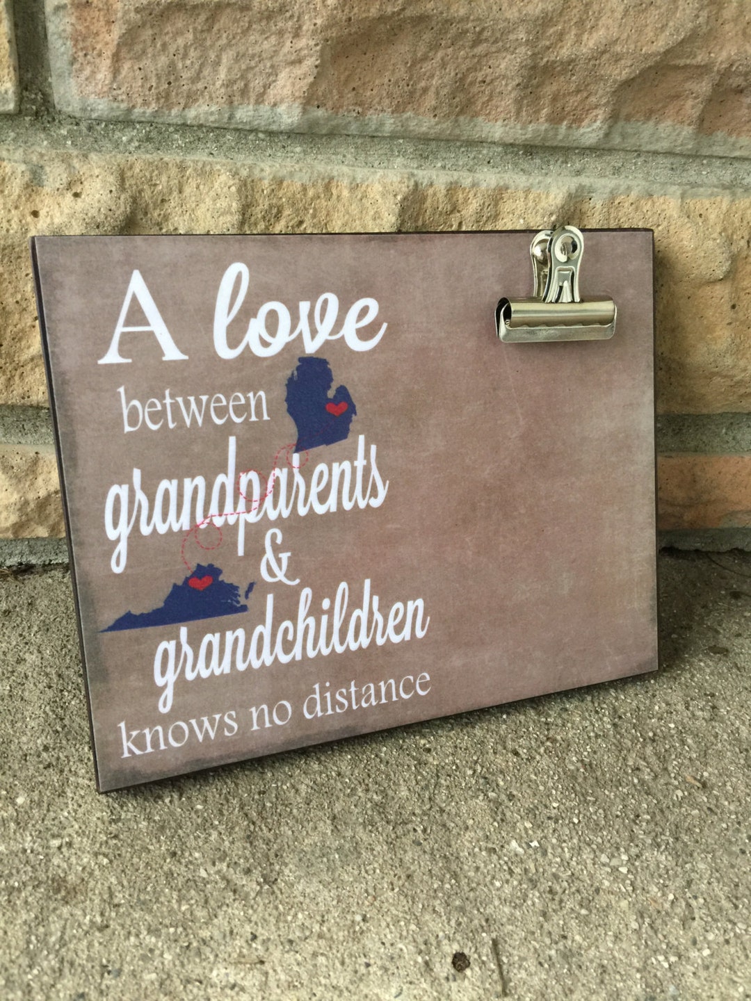 Personalized Frame Grandparents Frame States Cities A Love Etsy