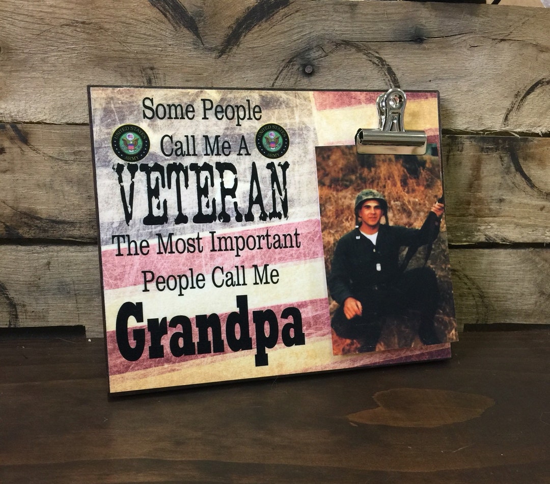 Personalized Gift for Grandpa, Gift for Dad, Father's Day Gift, Veteran ...