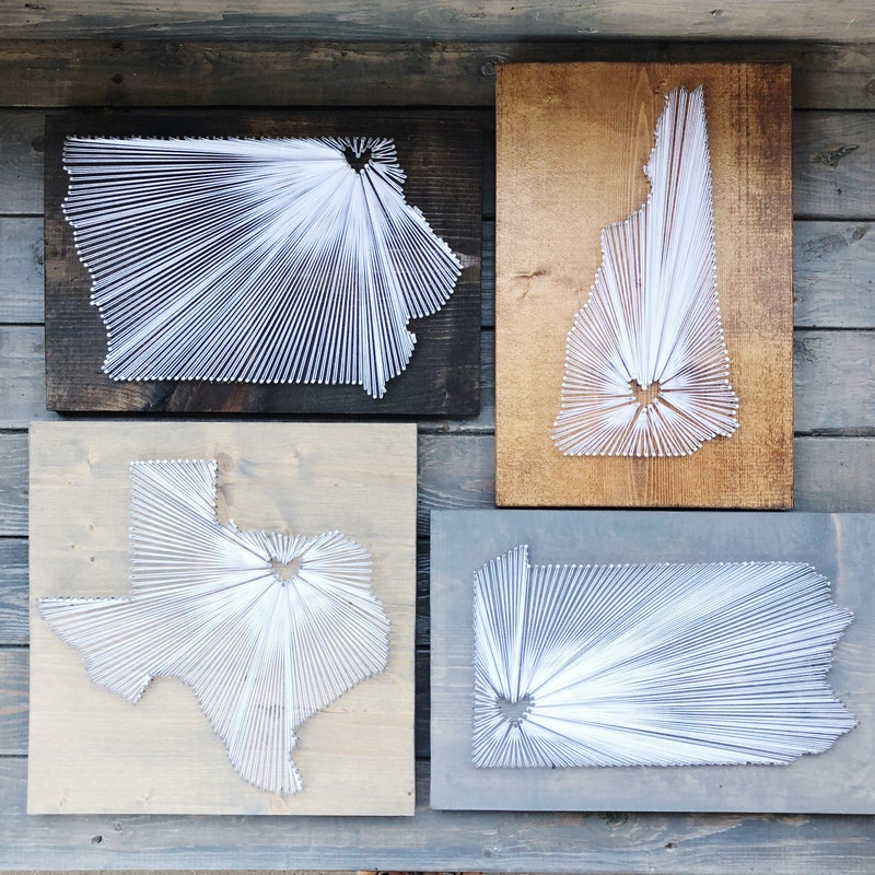State String Art - Etsy