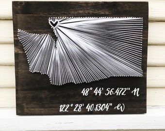 Washington map WITH coordinates