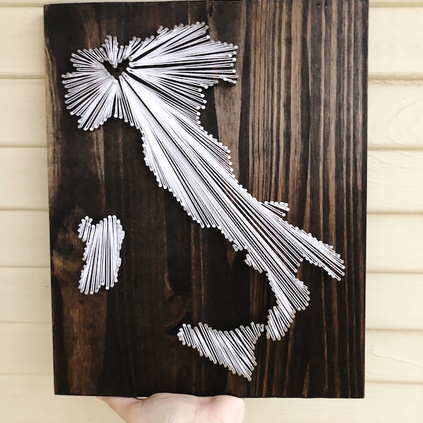 Italy String Art/ Italy gift/ Italy sign