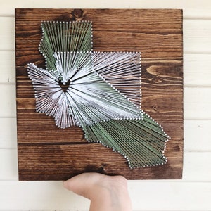 long distance boyfriend gift/ two state string art sign image 1