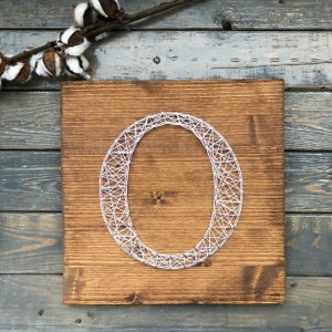 String Art Letter Sign / string art nursery monogram / String art initial