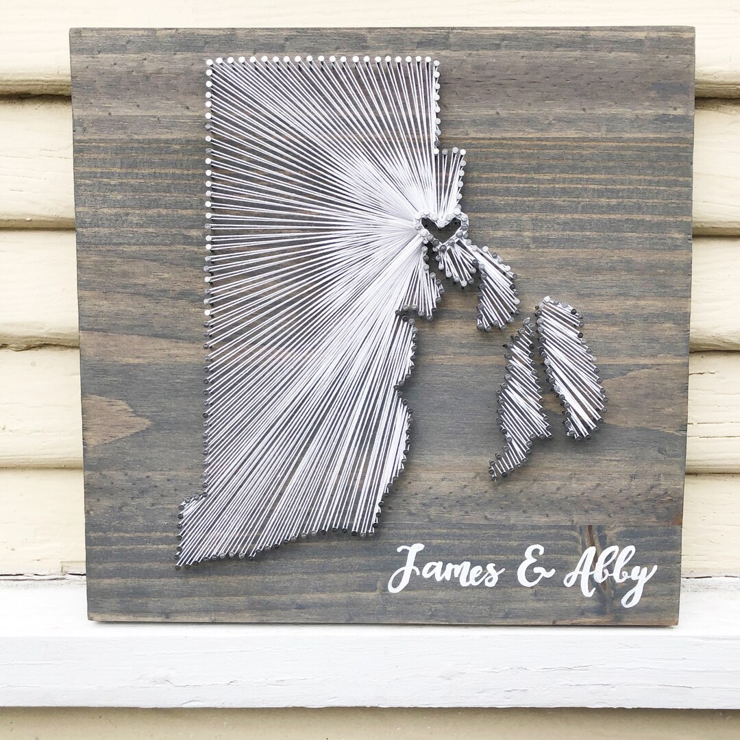 Rhode Island String Art/ Rhode Island Sign Rhode Island Gifts Etsy