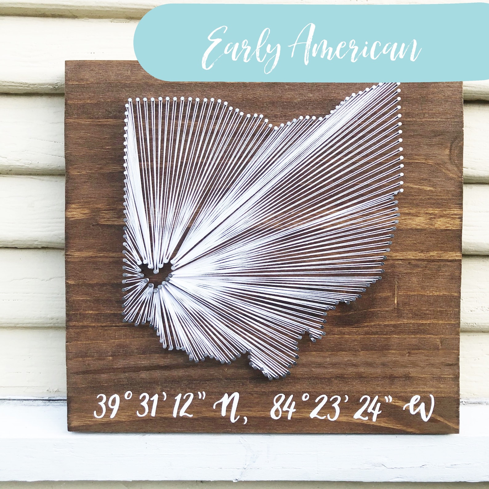 Ohio String Art Sign / Ohio Sign / Ohio Gift - Etsy