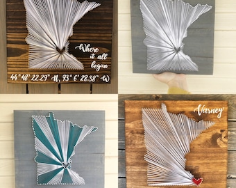 Minnesota String Art - Etsy