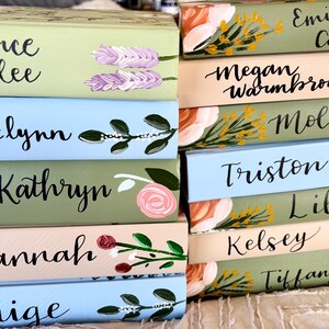 Hand painted Bible// Single column journaling Bible//NIV ESV NKJV //Floral art bible image 11