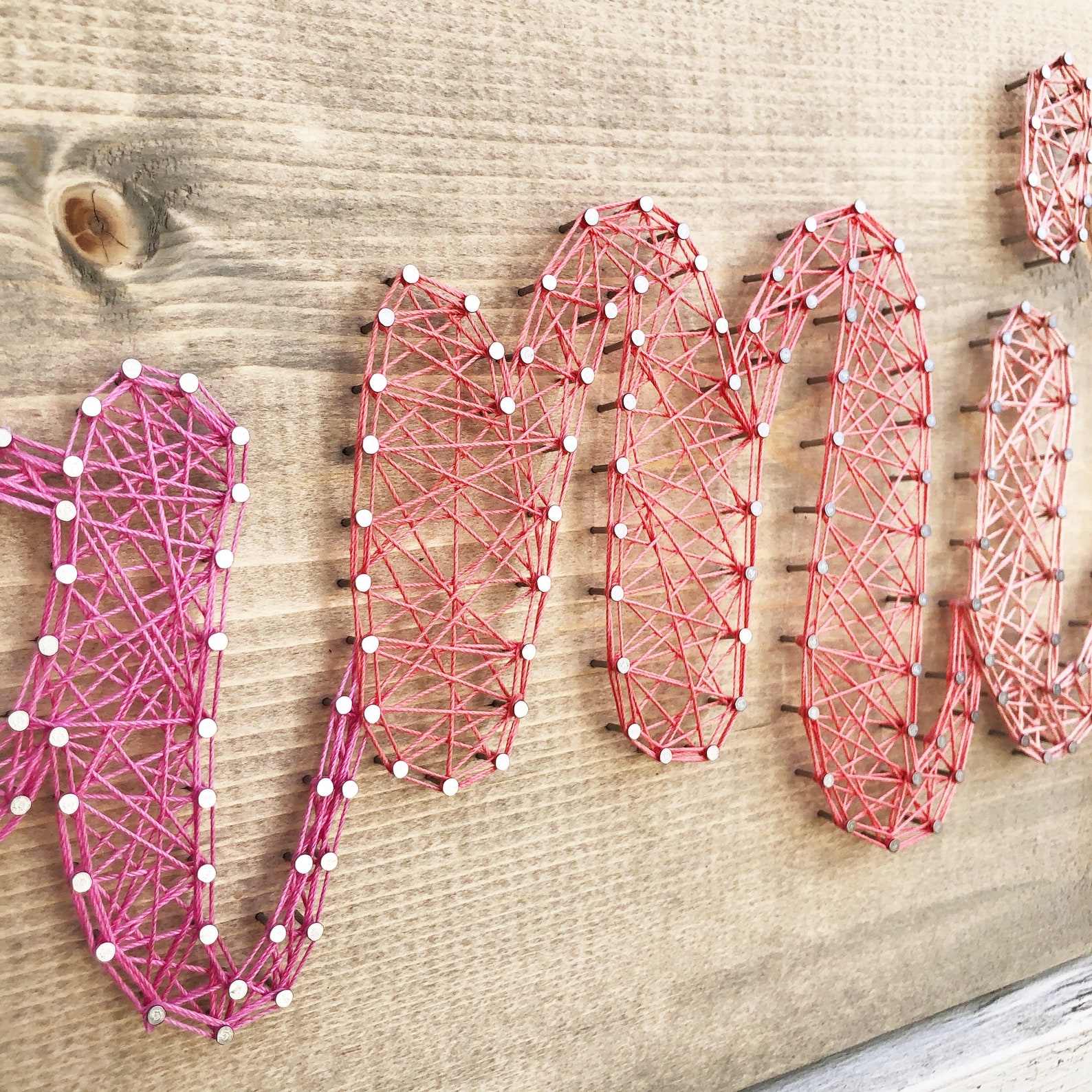 String Art Name Board / Girl Nursery Name Sign / Baby Shower Etsy