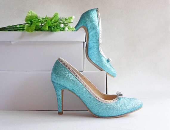 light teal heels