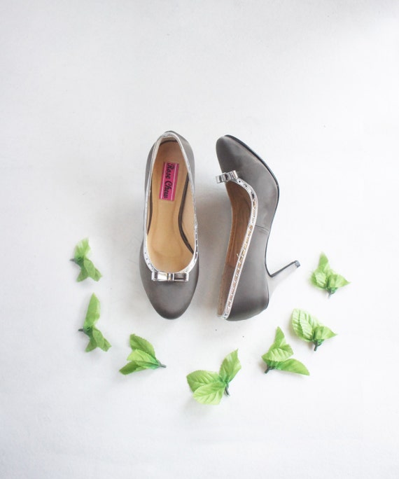 light grey wedding shoes