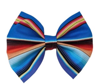 Fiesta Serape Bow: Cinco De Mayo Hair Bow