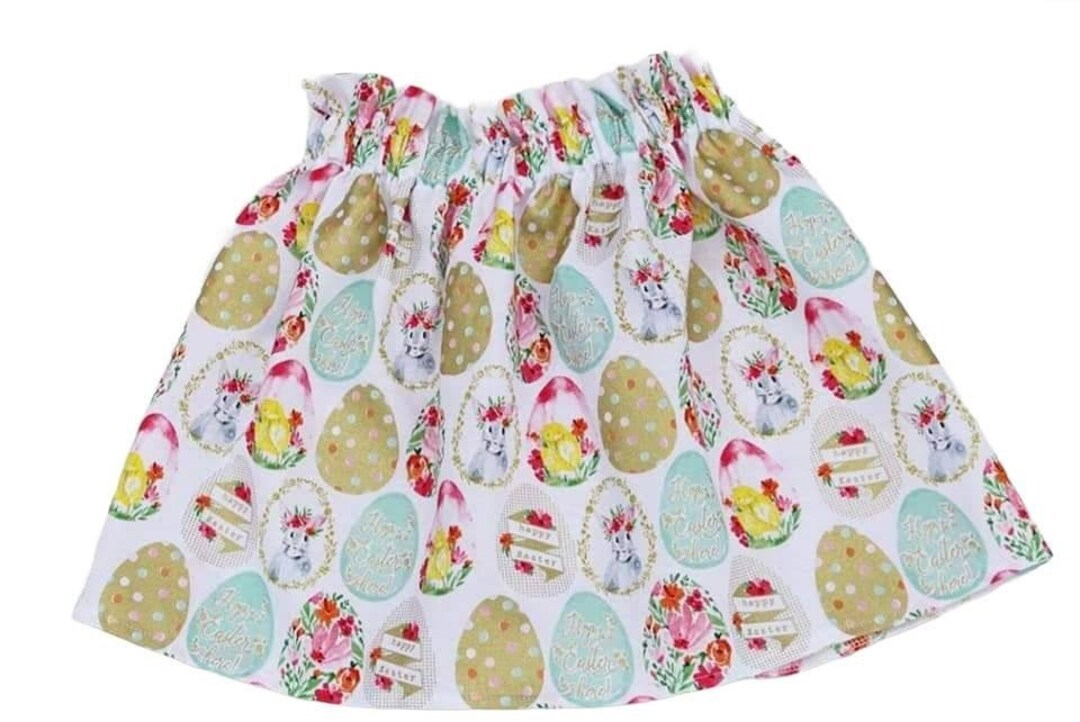 Easter Skirts easter Eggs Girls Skirt Birthday Easter Skirt Etsy