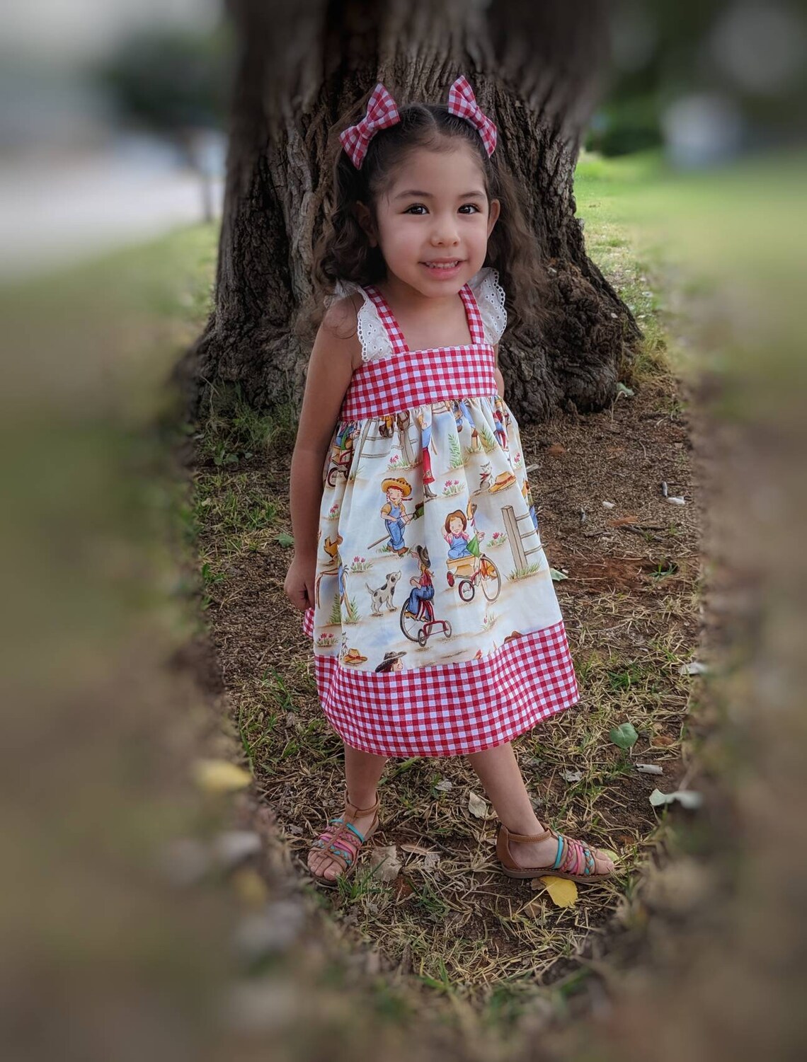 Farm Dress Farm Country Kids Dress Farm Girls Dress Girls Etsy