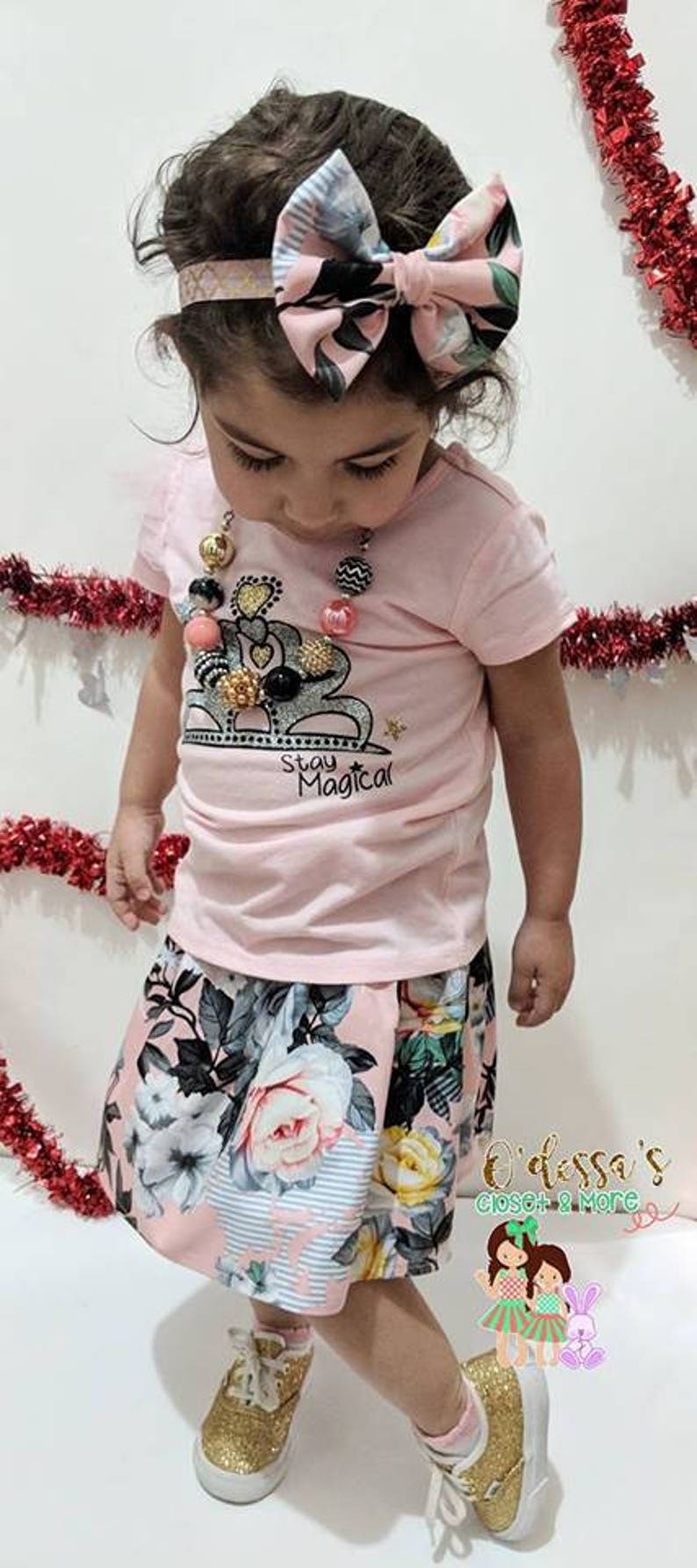 Floral Bow Girls Bow Toddler Cotton Bow Floral Cotton Bow Infant Cotton Bow Cotton Headband Bow Solid Cotton Bow Toddler Headband Bow