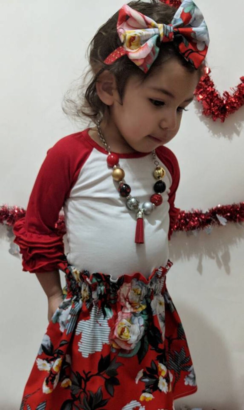 Floral Bow Girls Bow Toddler Cotton Bow Floral Cotton Bow Infant Cotton Bow Cotton Headband Bow Solid Cotton Bow Toddler Headband Bow