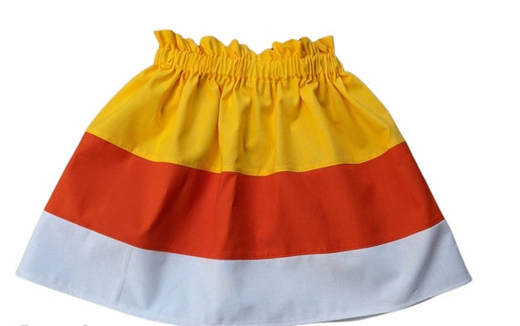 Candy Corn Halloween Skirt: Handmade Fall Girls Skirt