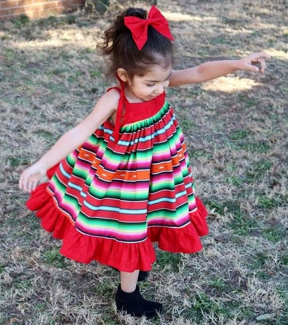 Serape Girls Fiesta Dress- Serape Twirly Dress - Fiesta Party Dress - Mexican Fiesta Dress - Serape Fiesta Dress - Cinco de Mayo Dress Serape Girls Fiesta Dress- Serape Twirly Dress - Fiesta Party Dress - Mexican Fiesta Dress - Serape Fiesta Dress - Cinco de Mayo Dress