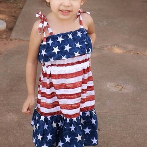 4th Of July Dress - Patriotic Girls Dress - Independence Summer Dress