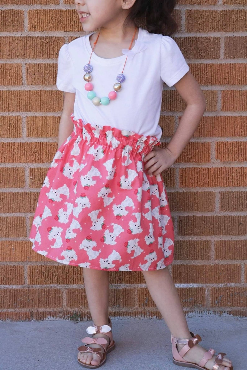 Coral Birthday Girl Skirt Maltese Doggy Girl Skirt Maltese Etsy