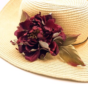 Rosa de seda, broche de flores hecho a mano, tocado de seda, alfiler de broche de rosa hecho a mano, broche floral amarillo, diadema de flores lista para enviar