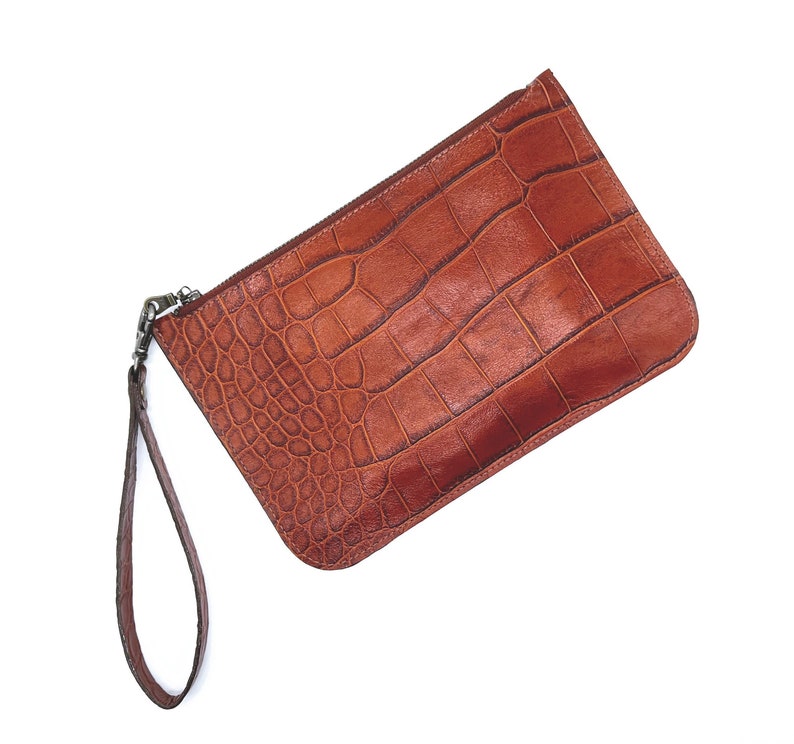 Leather Clutch Bag, shops Wristlet, All-Purpose Casual Purse, Handmade Bag, Leather Wrist Strap, Women Handbag Evening Bag Club Bag Ready to Ship
