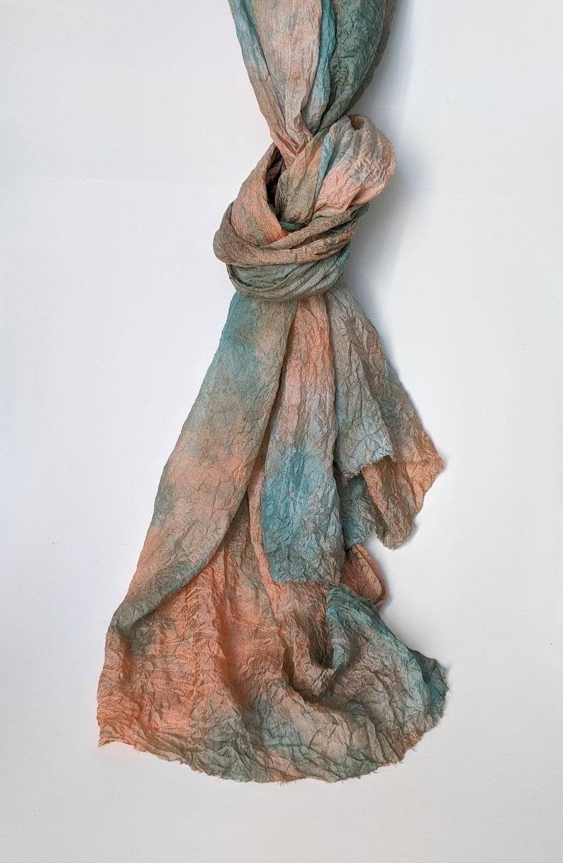 Hand Dyed Silk Margilan Silk Gauze 22 Yards Multicolor Etsy