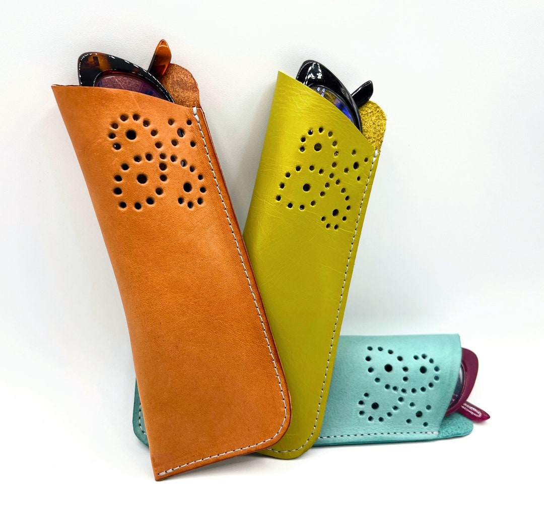 Leather Glasses Case Reading Glasses Case Handmade Glasses Etsy