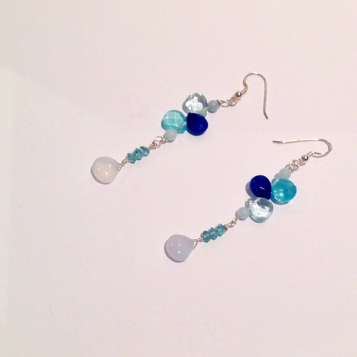 Multi Gemstone Handmade Earrings on Sterling Silver Etsy Sweden