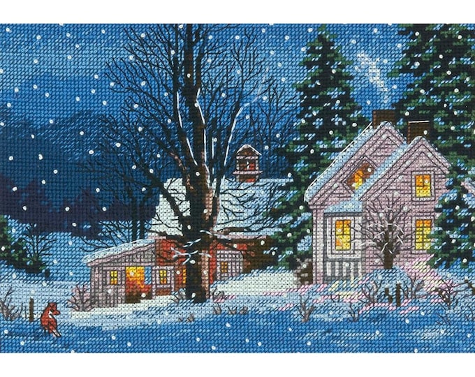Dimensions Gold Counted Cross Stitch Kit Quiet Night Etsy