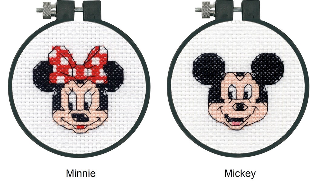 Minnie Mouse Disney Cross-Stitch Kit Brand New Counted Cross Stitch Sewing  Craft