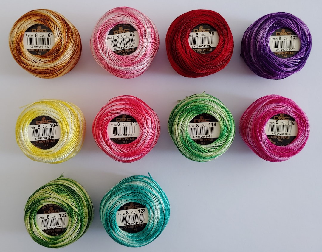 DMC Perlgarn Größe 8 – 87 Meter Winterweiß – Perfekter Stickgarn Für Kreuzstich & Häkelspitze