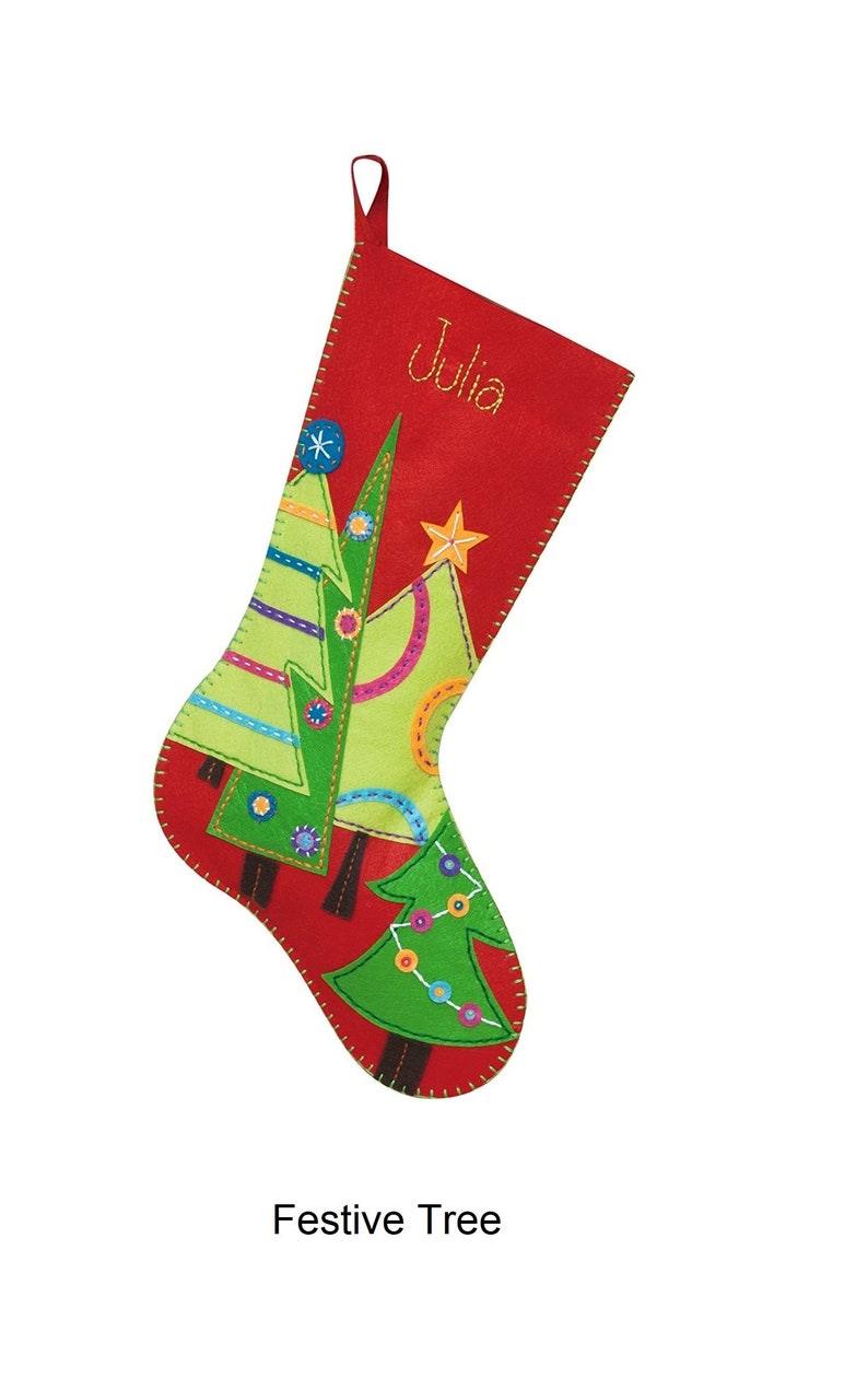 Dimensions Felt Applique Kit Ornate Deer Festive Tree Etsy