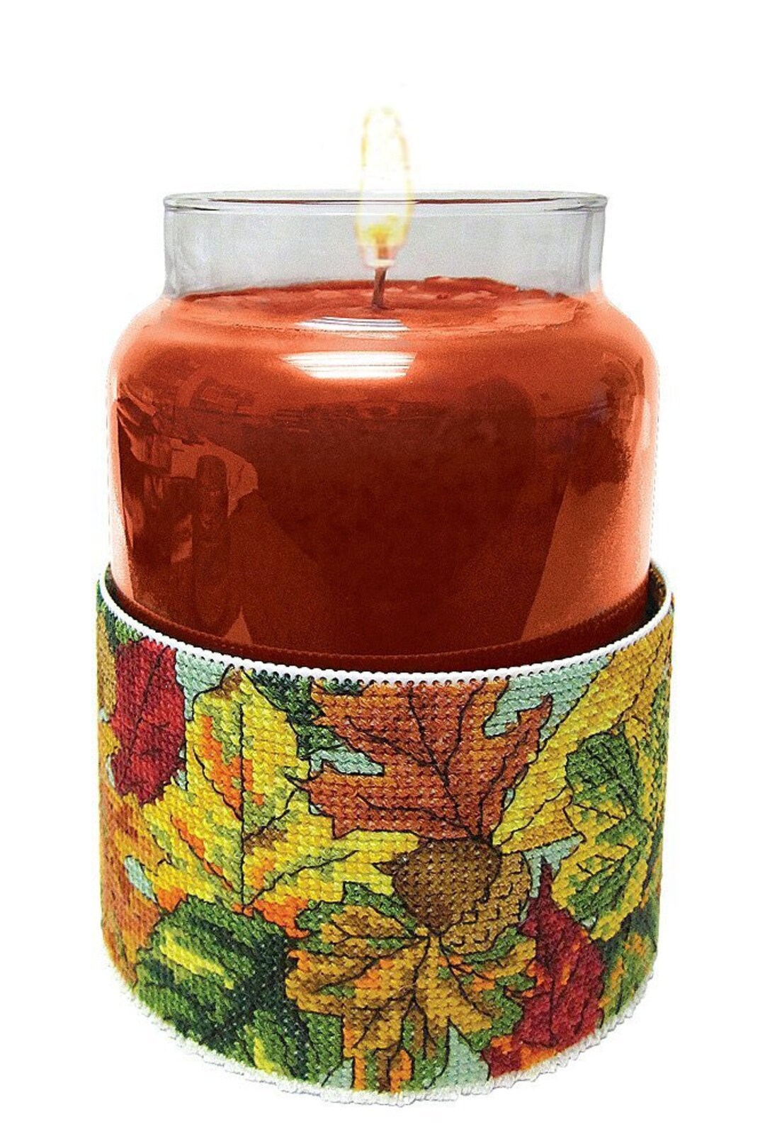 最前線の Counted Janlynn Cross Candle Leaves Autumn - Kit Stitch キャミソール