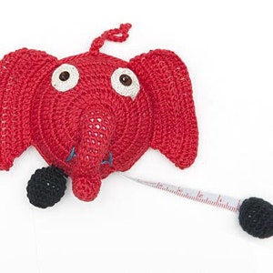 Paradise Exotic Crocheted Tape Measure 60" - Sheep, Elephant, Penguin, Sunflower, Turtle, Cat, Fish, Fox, Frog, Pig, Monkey, image 6